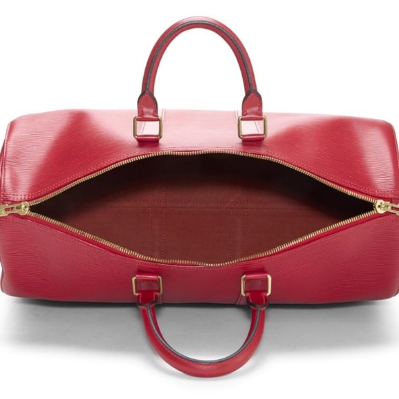 Louis Vuitton Pre loved Red Keepall Epi 45 . red - Picture 1 of 6